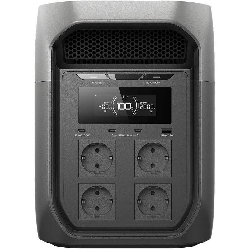Зарядная станция EcoFlow Delta 3 Max 2048Wh, 2400W (EFD3M-G-EU-CBOX)