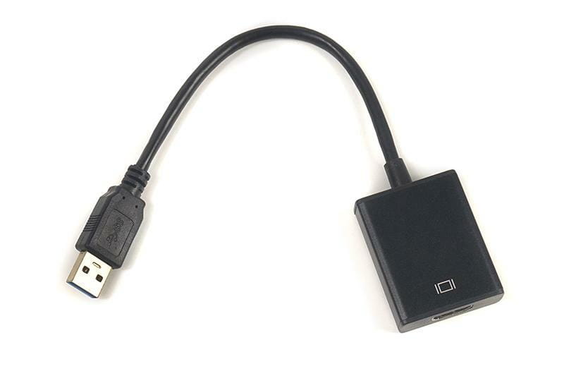 Адаптер PowerPlant (CA910373) USB 3.0(AM)-HDMI(FM), 0.15м, Black