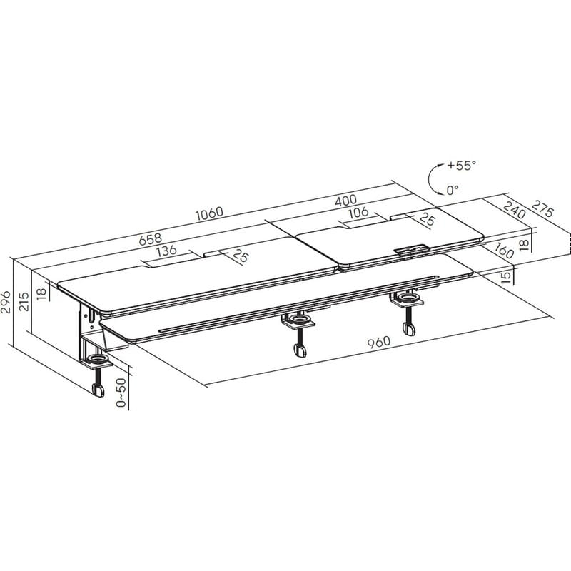 Подставка для монитора OfficePro MR260B Black