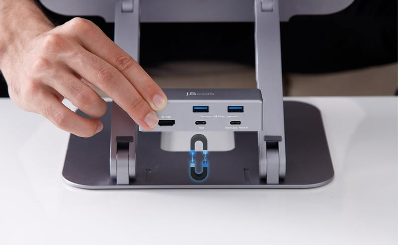 Док-станція J5create USB-C 6-в-1 (JTS327-N)