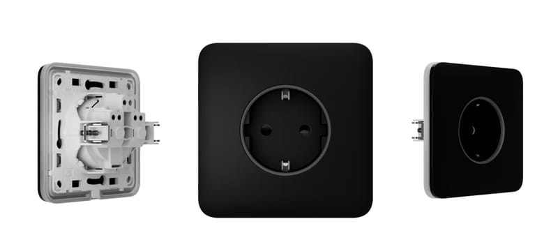 Фронтальная панель Ajax CenterCover (smart) [type F] [55] ASP black