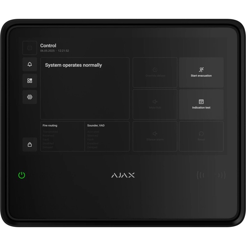 Пожарная централь Ajax EN54 Fire Hub Black