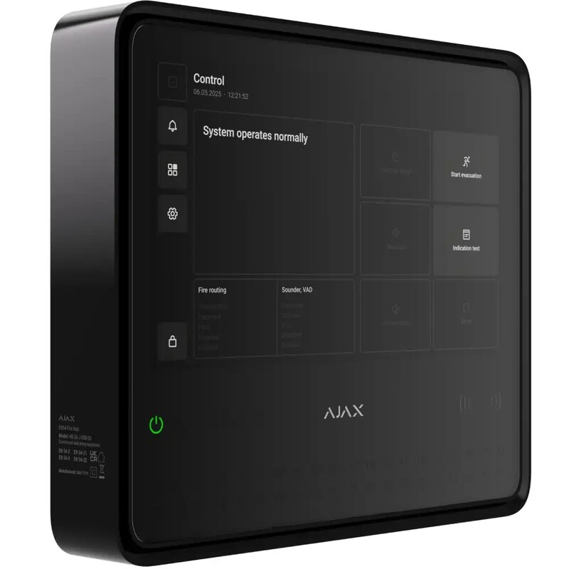 Пожарная централь Ajax EN54 Fire Hub Black