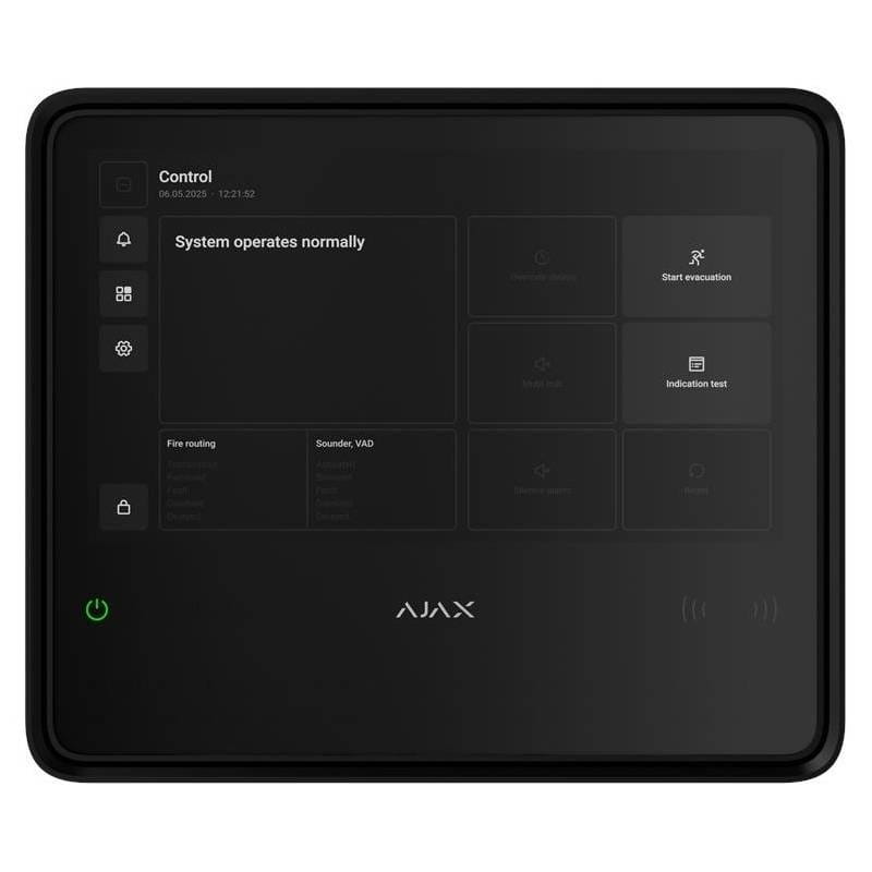 Пожарная централь Ajax EN54 Fire Hub Black