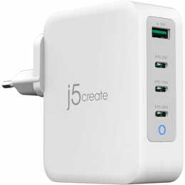 Сетевое зарядное устройство J5create GaN USB-C 130W White (JUP43130E-EN)