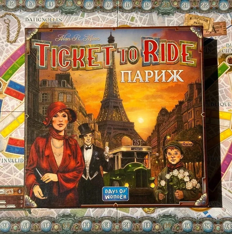 Настольная игра Lord of Boards Билет на поезд: Париж (LOB2340UA)