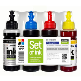 Комплект чернил ColorWay Epson T26/C91 BK/С/M/Y (CW-EW400SET01) 4*100г