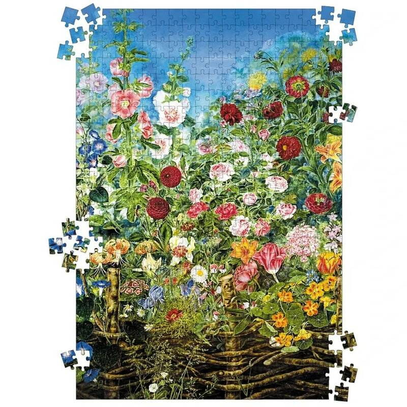 Пазл UkrainianPuzzles Квіти за тином. Катерина Білокур