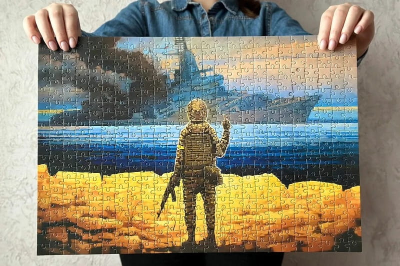 Пазл UkrainianPuzzles Русский военный корабль...Всё