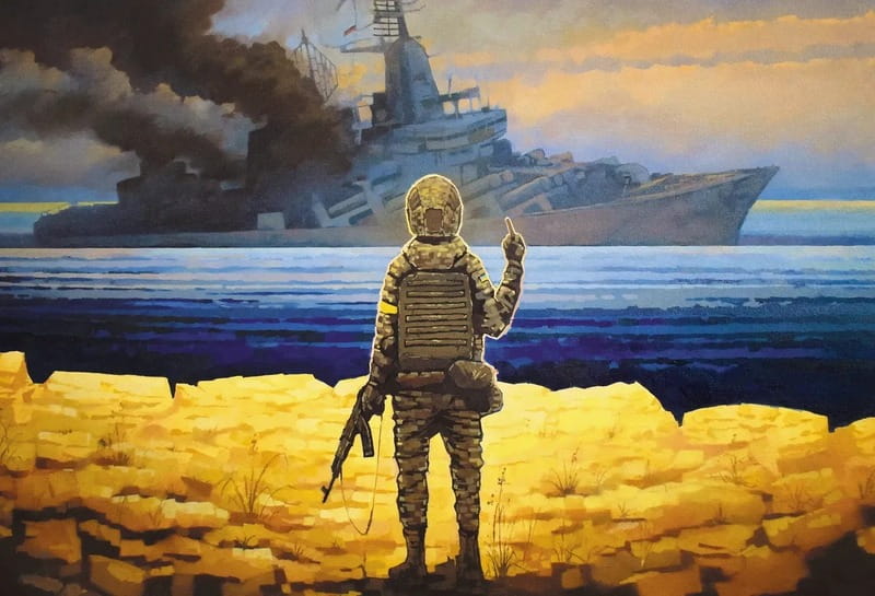 Пазл UkrainianPuzzles Русский военный корабль...Всё