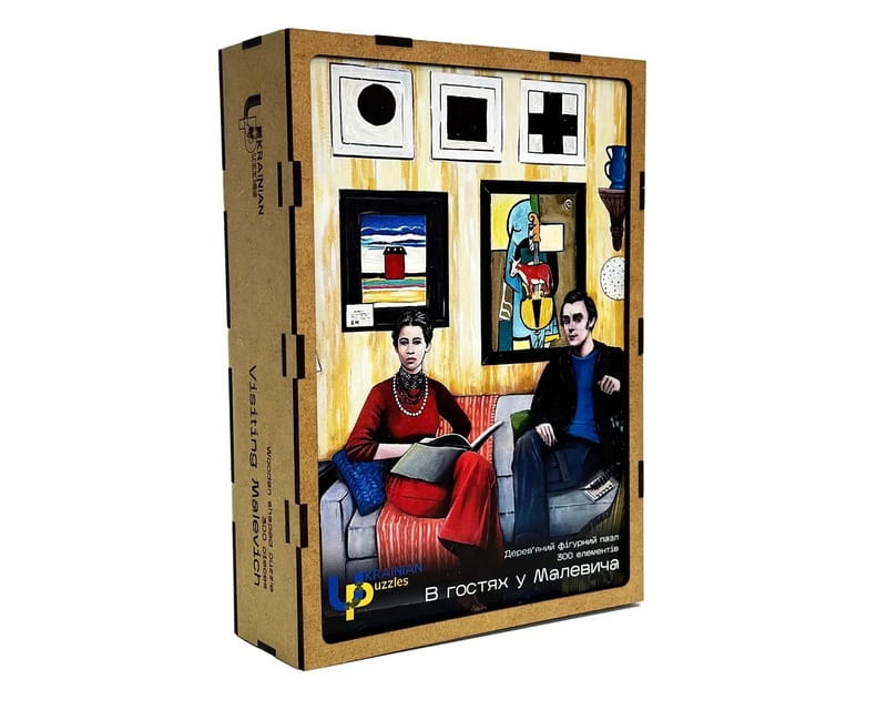 Пазл деревянный UkrainianPuzzles В гостях у Малевича