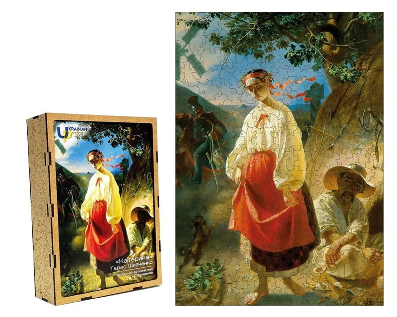 Пазл деревянный UkrainianPuzzles Екатерина. Тарас Шевченко