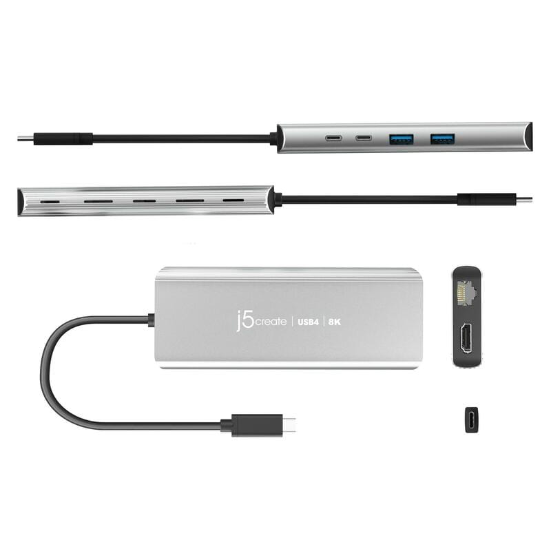 USB-хаб J5create USB-C 6-в-1 Grey (JCD403-N)