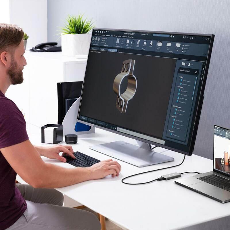 USB-хаб J5create USB-C 5-в-1 Grey (JCH453-N)