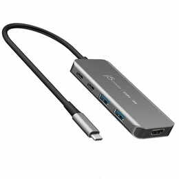 USB-хаб J5create USB-C 5-в-1 Grey (JCH453-N)