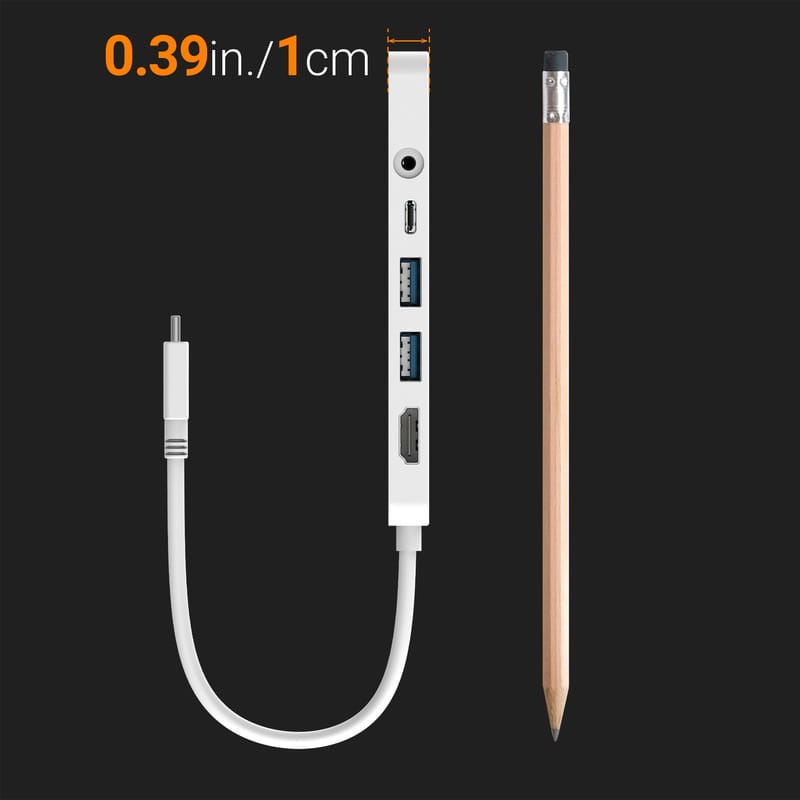 USB-хаб J5create USB-C 6-в-1 White (JCD373-N)