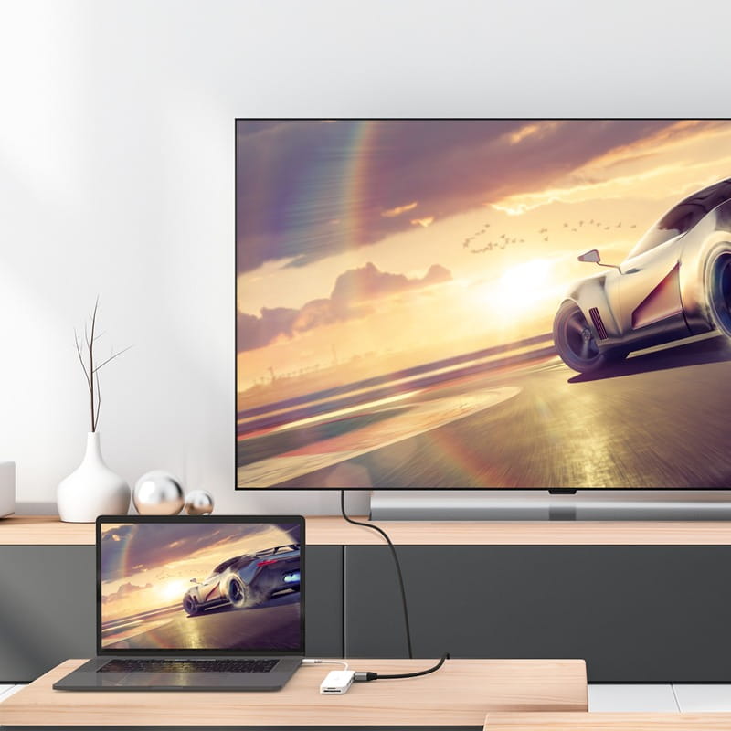 USB-хаб J5create USB-C 6-в-1 White (JCD373-N)