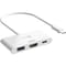 Фото - USB-хаб J5create USB-C 3-в-1 White (JCA399-N) | click.ua
