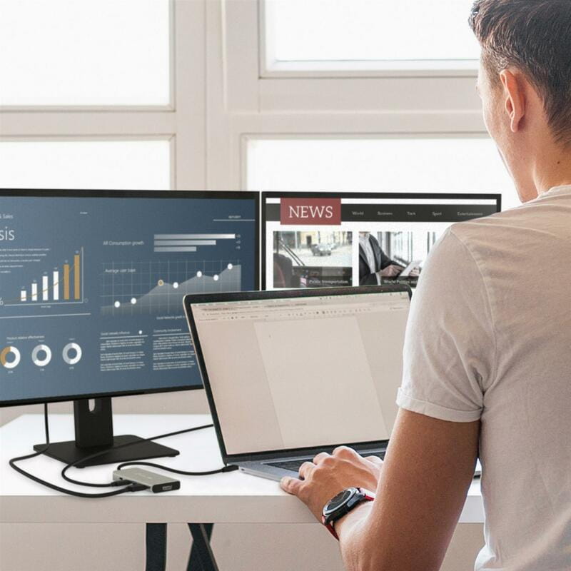 USB-хаб J5create USB-C 5-в-1 Grey (JCD401-N)