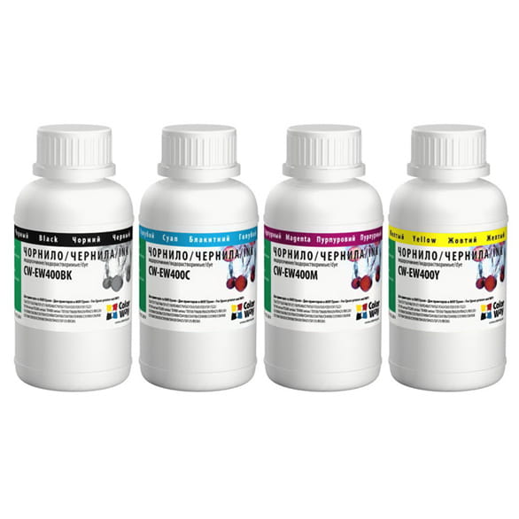 Комплект чорнил CW Epson T26/C91 BK/С/M/Y (CW-EW400SET02) 4*200г