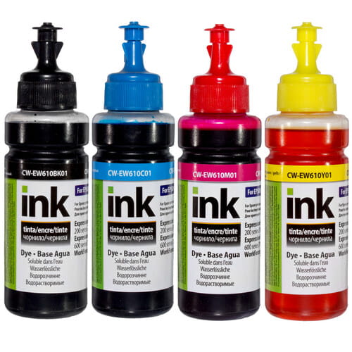 Photos - Inks & Toners ColorWay Комплект чорнил CW для Epson XP103/600 BK/С/M/Y  4*100г CW (CW-EW610SET01)