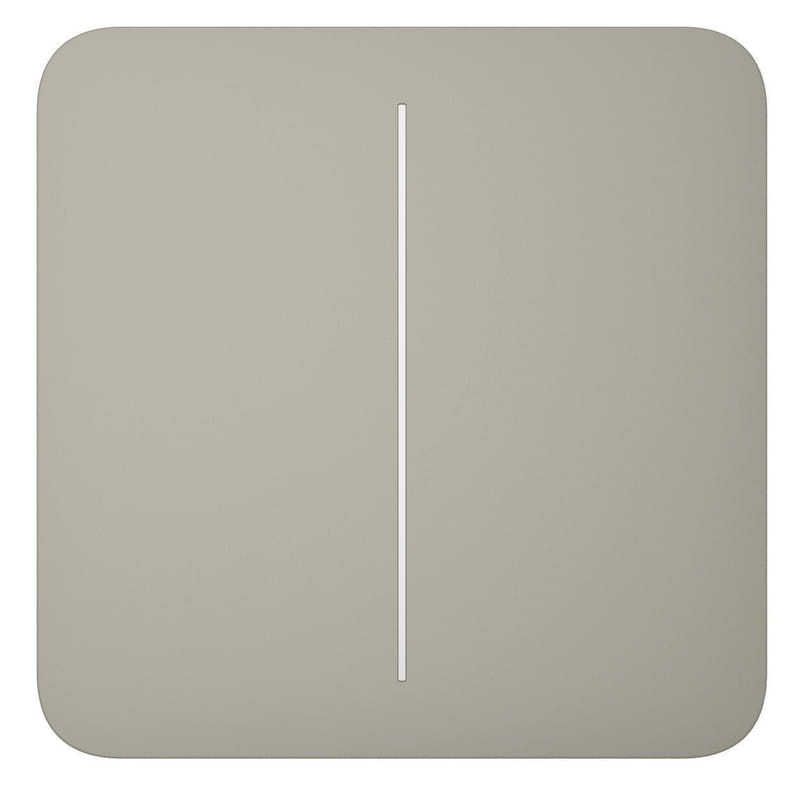 Кнопка для двухклавишного выключателя Ajax SoloButton (2-gang) Olive