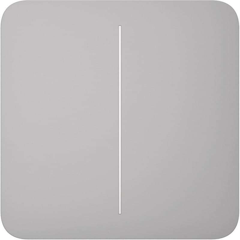 Кнопка для двухклавишного выключателя Ajax SoloButton (2-gang) Fog