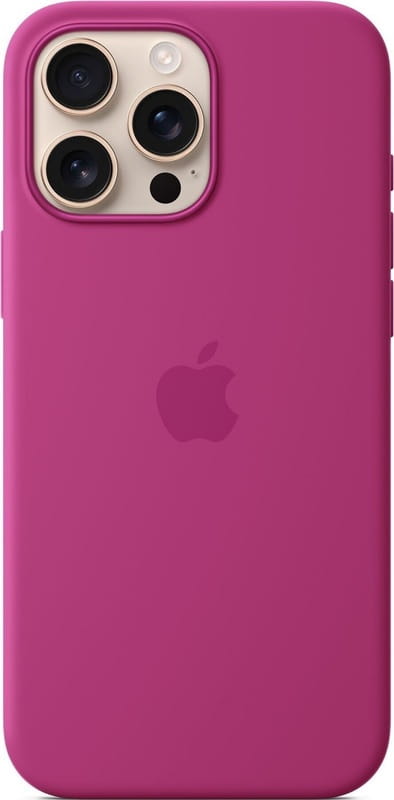 Чохол-накладка Apple Silicone Case with MagSafe для Apple iPhone 16 Pro Max Fuchsia (MYYX3)