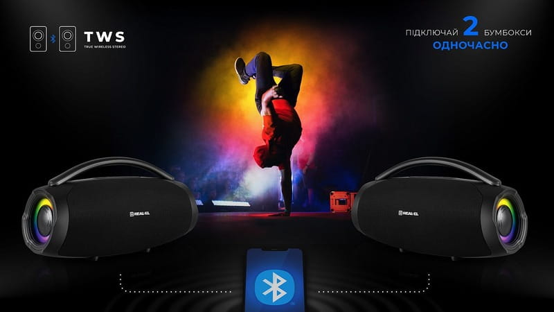 Акустична система REAL-EL X-755 Black