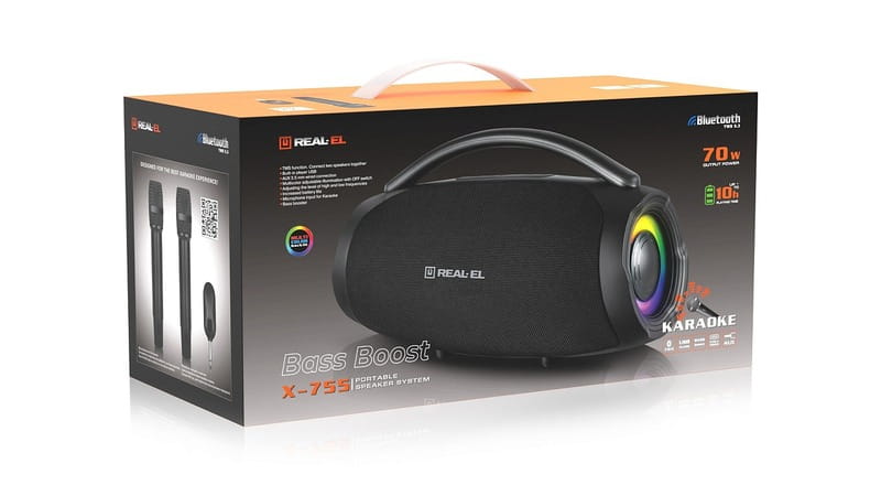 Акустична система REAL-EL X-755 Black