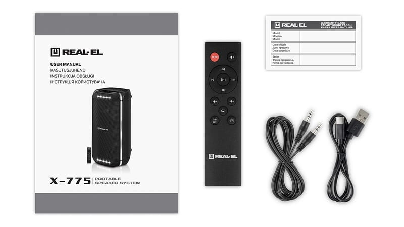 Акустична система REAL-EL X-775 Black