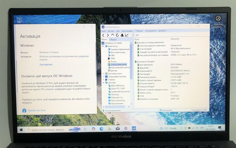Ноутбук Asus VivoBook 14 F412F / 14" FullHD / Pentium Gold 5405U / 8GB / 128GB SSD / Win10 - Б/в