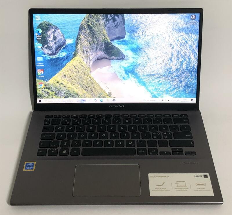 Ноутбук Asus VivoBook 14 F412F / 14" FullHD / Pentium Gold 5405U / 8GB / 128GB SSD / Win10 - Б/в