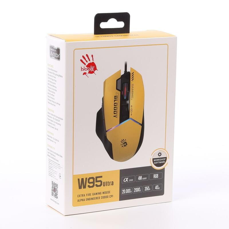 Миша Bloody W95 Ultra Sports Lime