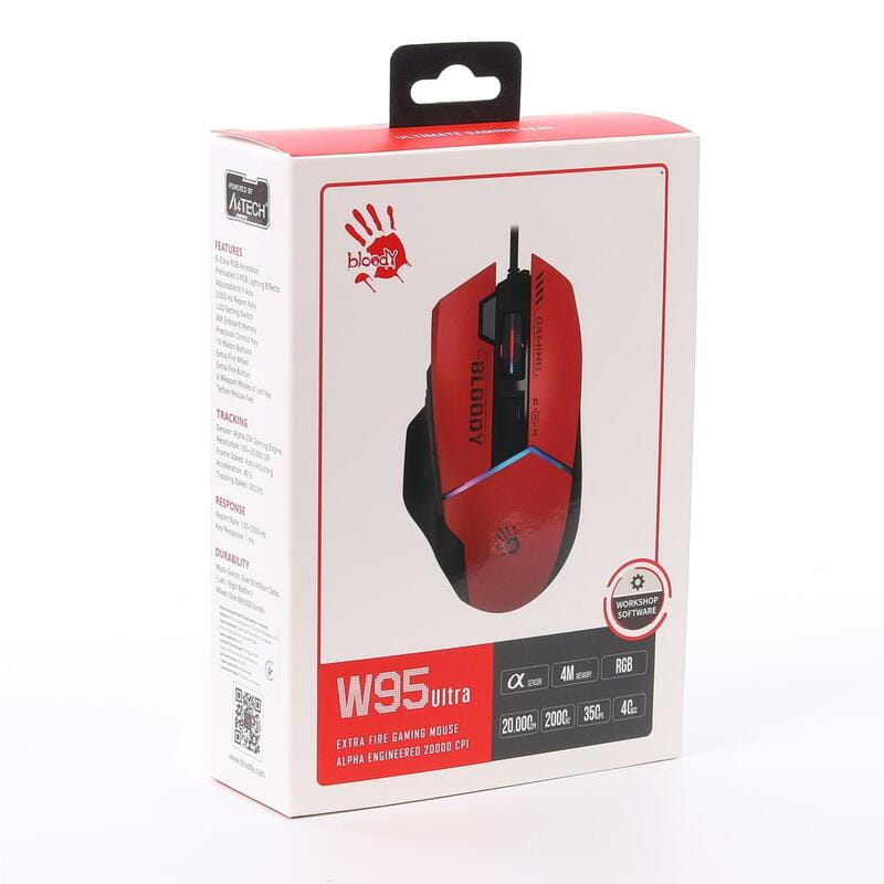 Миша Bloody W95 Ultra Sports Red