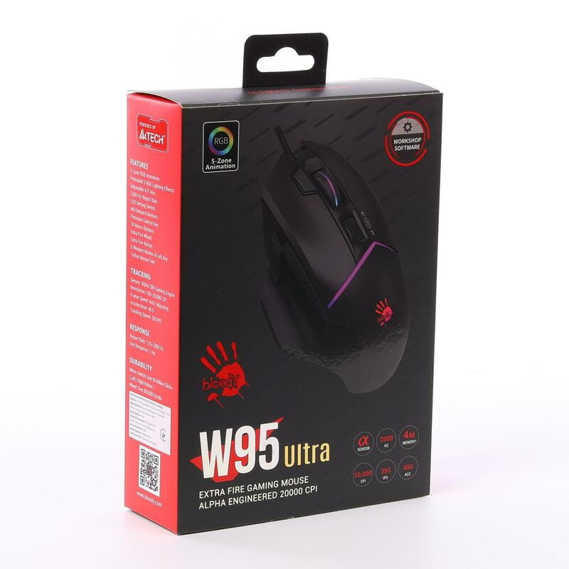 Миша Bloody W95 Ultra Stone Black