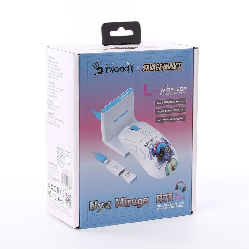 Мышь беспроводная Bloody R73 Ultra Duo Nyx Mirage