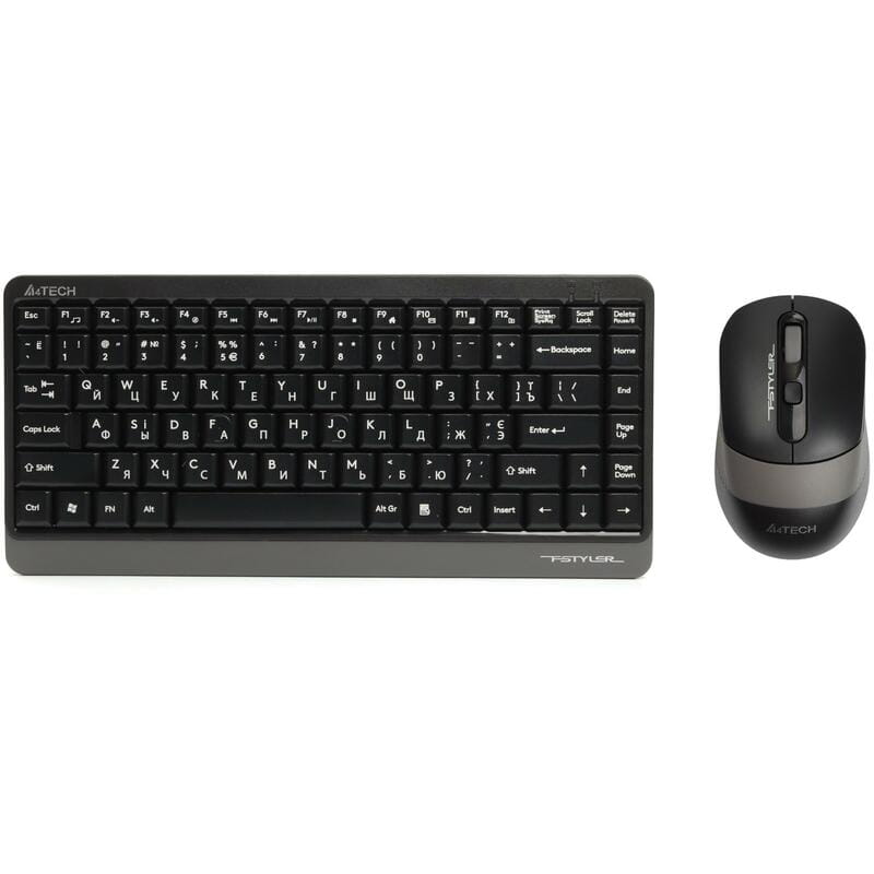Комплект (клавіатура, миша) бездротовий A4Tech FG1110 Grey