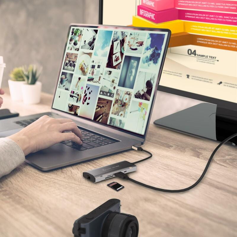 Док-станція J5create USB-C 7-в-1 (JCD393-N)