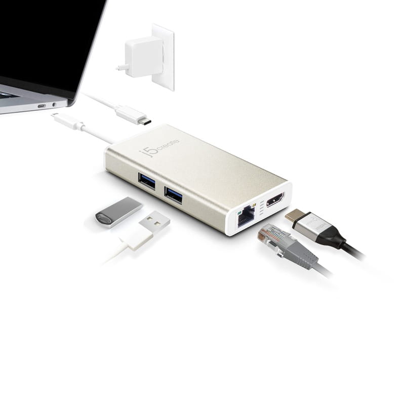 Док-станція J5create USB-C 5-в-1 (JCA374-N)