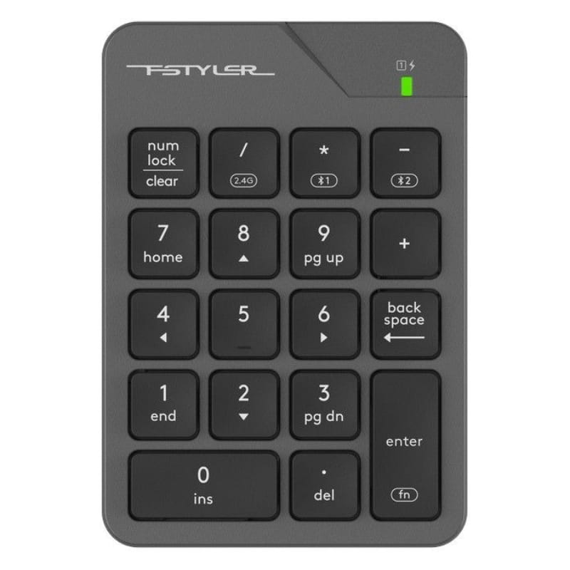 Клавіатура цифрова A4Tech FBK21C Smoky Grey