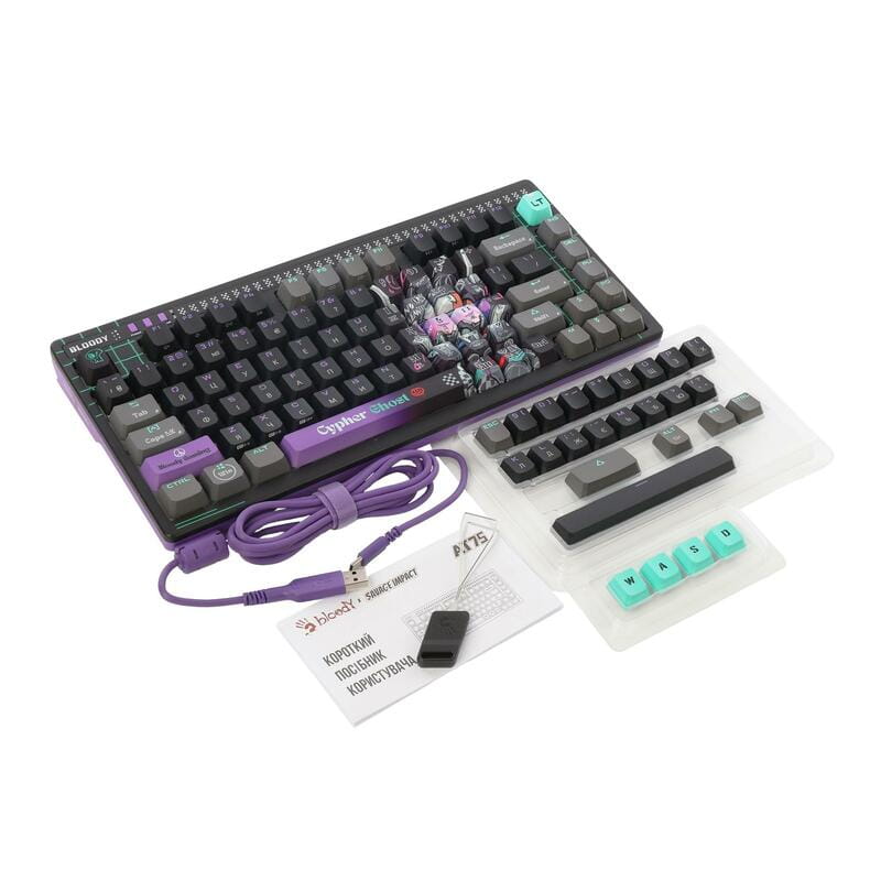Клавиатура Bloody AT75 Cypher Ghost