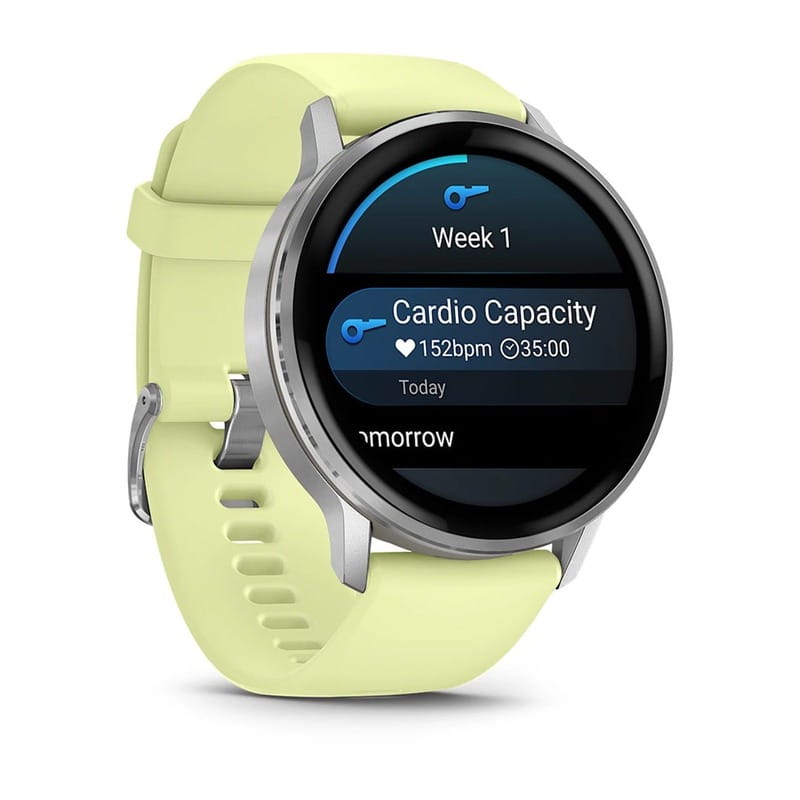 Смарт-часы Garmin Venu 4 45mm Silver with Citron Silicone (010-03014-42)