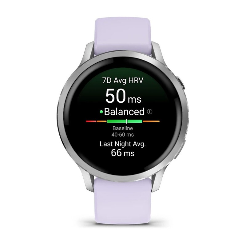 Смарт-годинник Garmin Venu 4 41mm Silver with Periwinkle Silicone (010-03013-41)