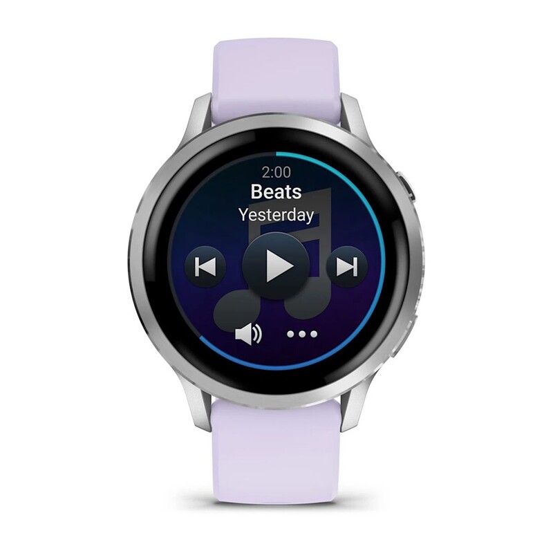 Смарт-годинник Garmin Venu 4 41mm Silver with Periwinkle Silicone (010-03013-41)