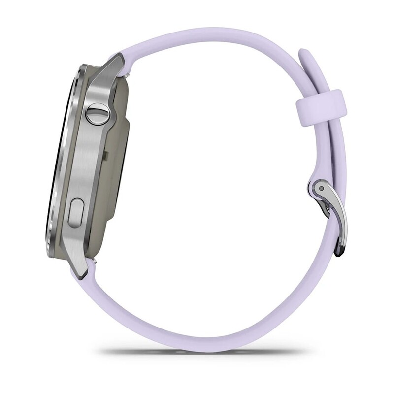 Смарт-годинник Garmin Venu 4 41mm Silver with Periwinkle Silicone (010-03013-41)