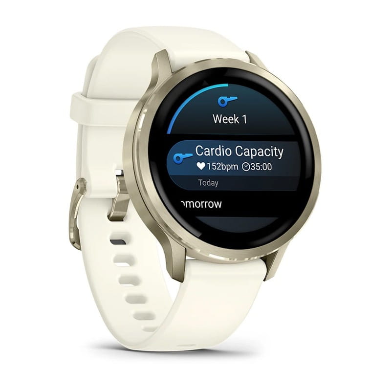 Смарт-часы Garmin Venu 4 41mm Luna Gold with Bone Silicone (010-03013-40)