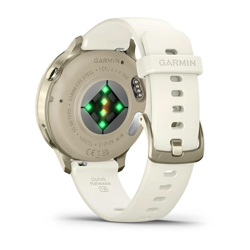Смарт-часы Garmin Venu 4 41mm Luna Gold with Bone Silicone (010-03013-40)