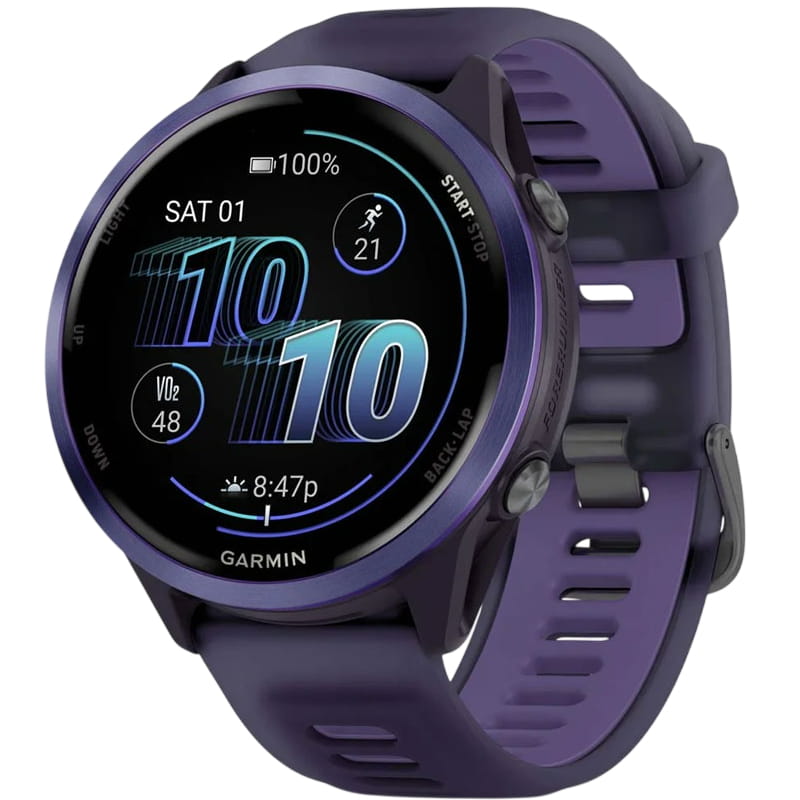 Смарт-часы Garmin Forerunner 570 47mm Indigo with Indigo/Translucent Imperial Purple with Slate Buckle (010-02971-42)