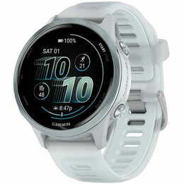 Смарт-часы Garmin Forerunner 570 42mm Cloud Blue with Cloud Blue/Translucent Whitestone with Silver Buckle (010-02970-41)